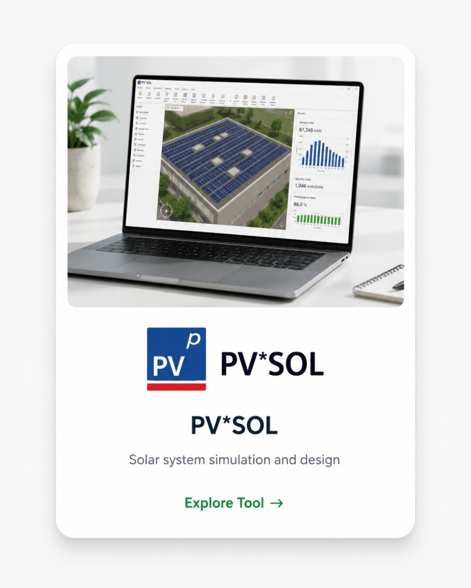 PV*SOL Premium solar simulation — visit the official tool website (opens in a new tab)