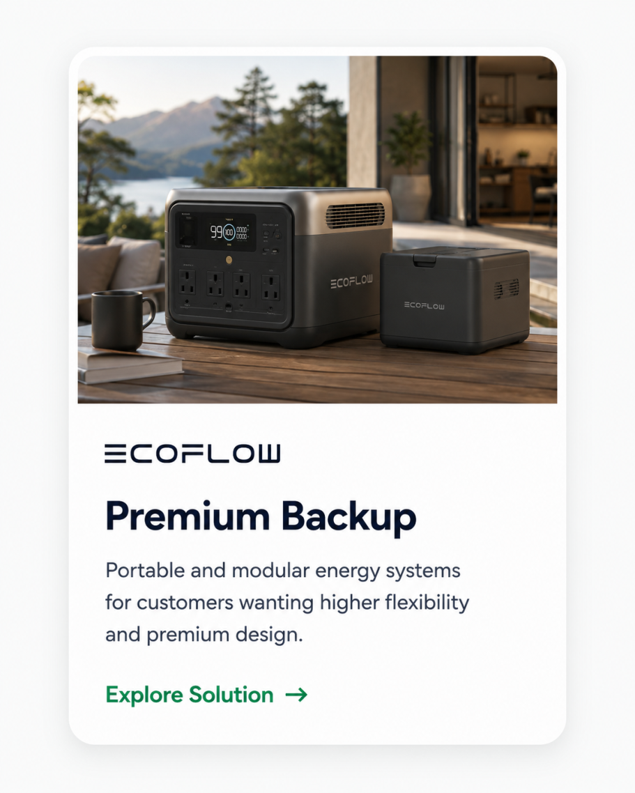 Explore EcoFlow solar and battery solutions